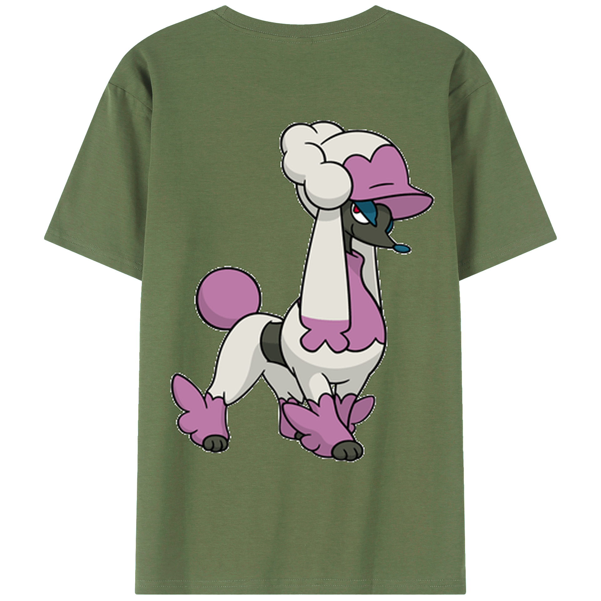 （画像用） ポケットモンスター Pokémon 綿100％ メンズ半袖Tシャツ（バックプリント） 通気性